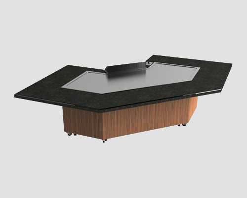 Bow Teppanyaki Table Equipment For Restaurant