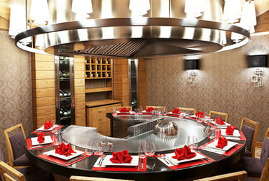 Application of Circle Teppanyaki Table Equipment For Hotel